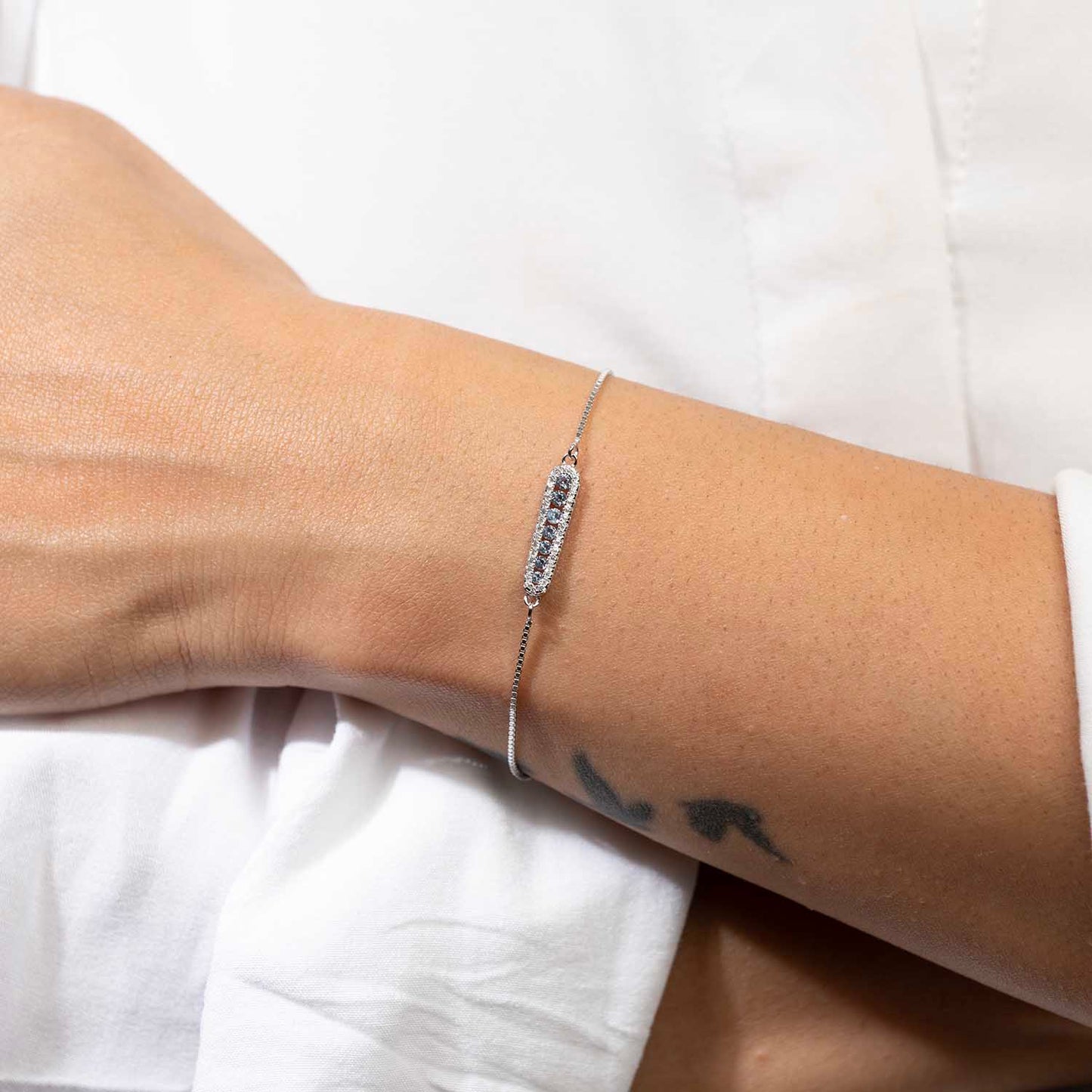 Minimal CZ Bracelet