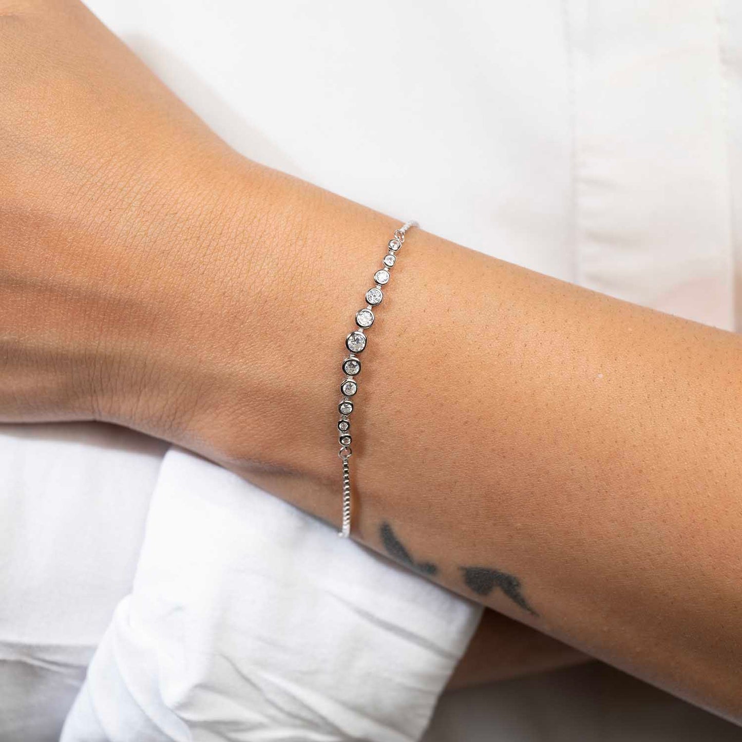 Minimal CZ Bracelet
