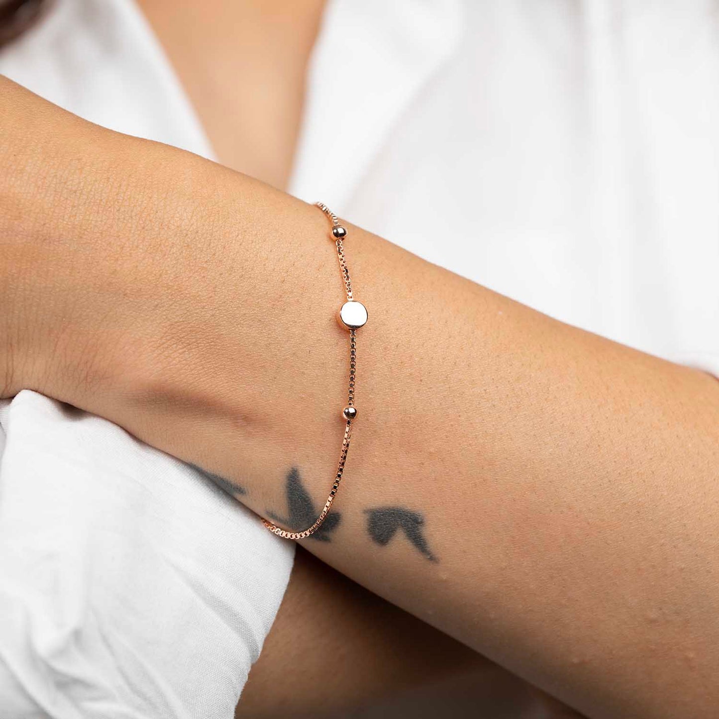 Minimal Rose Gold Bracelet