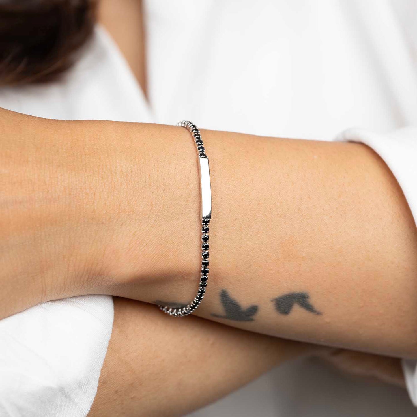 Black Tennis Bracelet