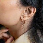 Rose Gold  Hoops