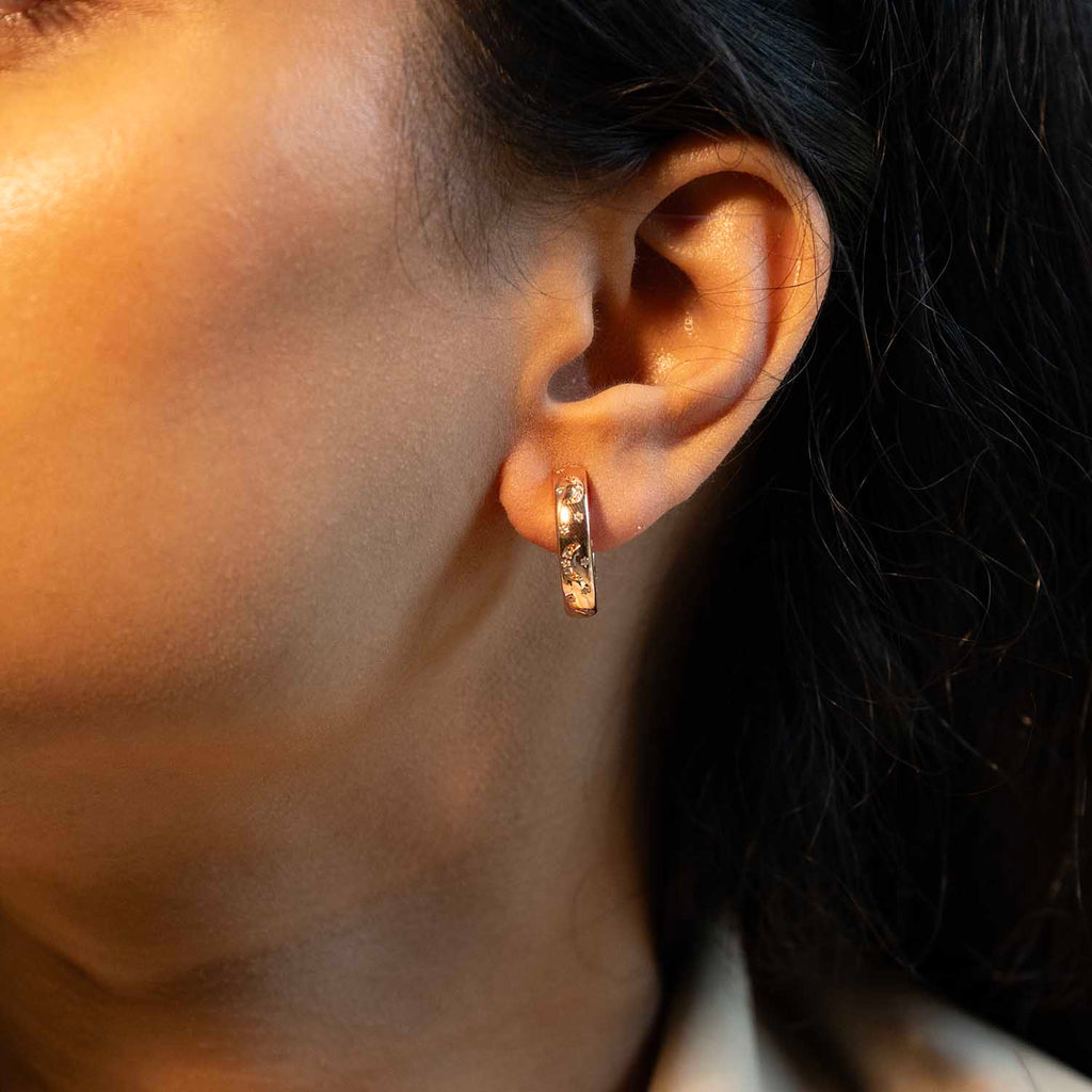 Rose Gold Hoops