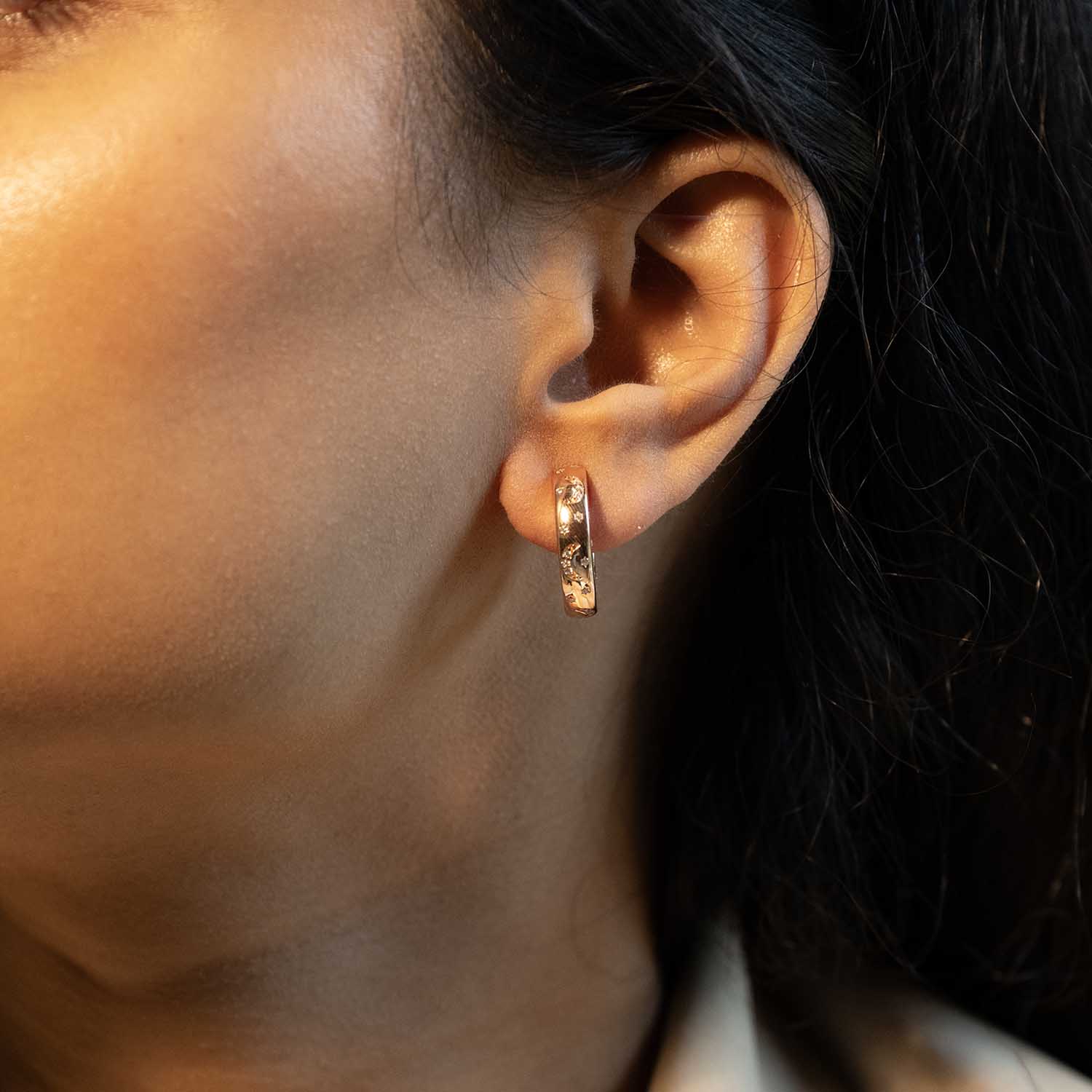 Rose Gold Hoops