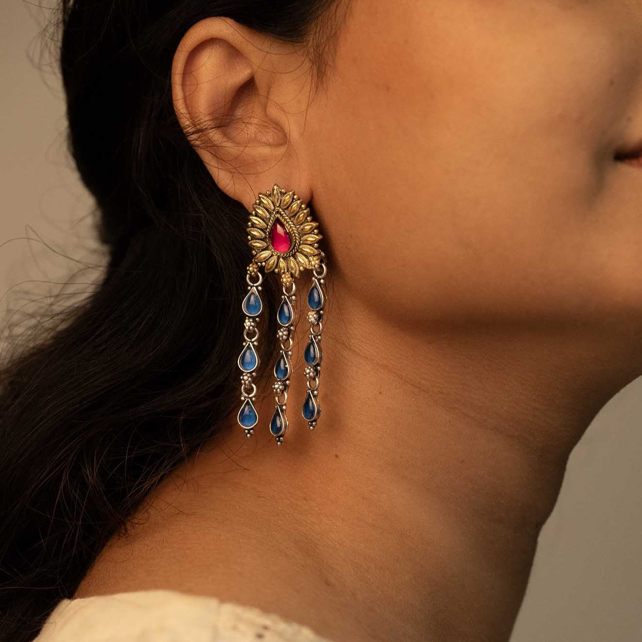 Antique Silver Earrings