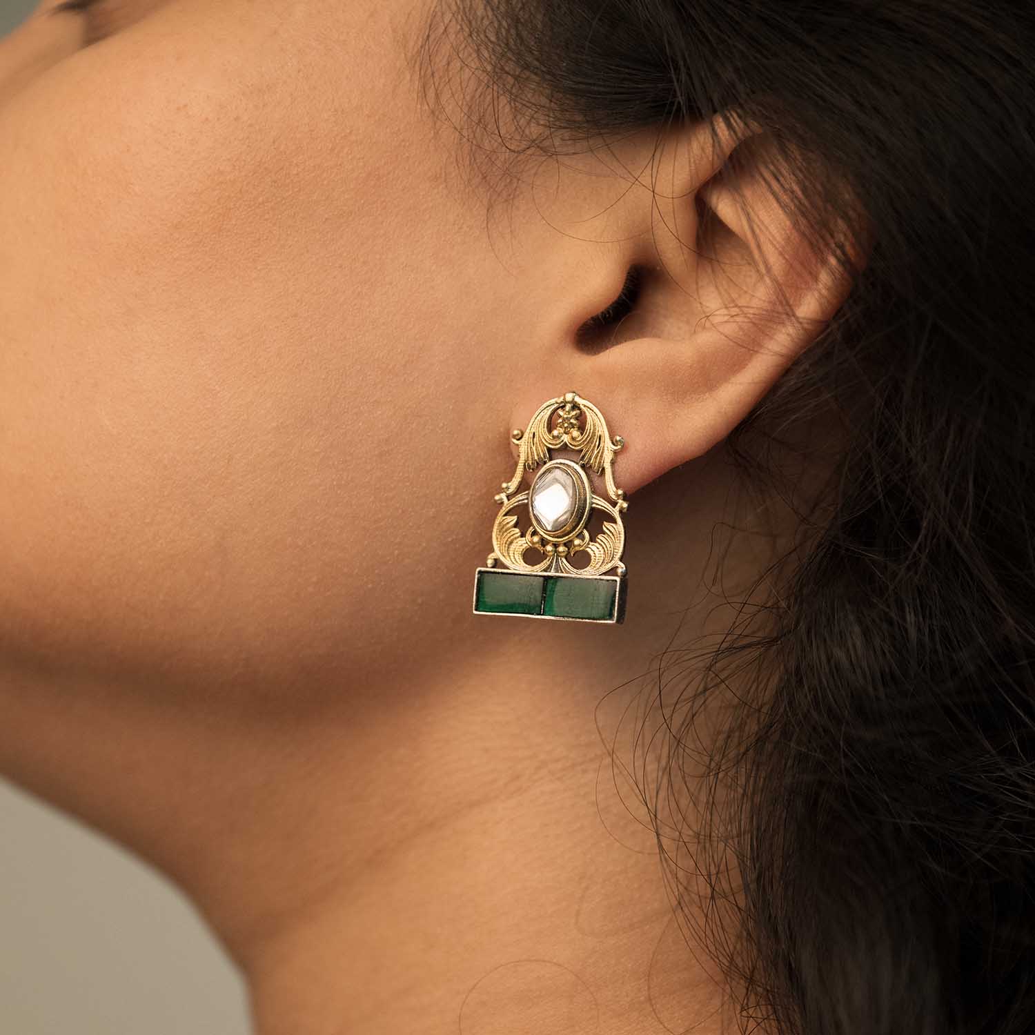 Antique Golden Earrings