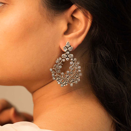 Sparkling Chandbali Earrings