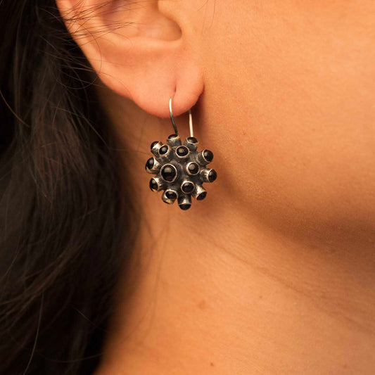 Oxidised Silver Earrings