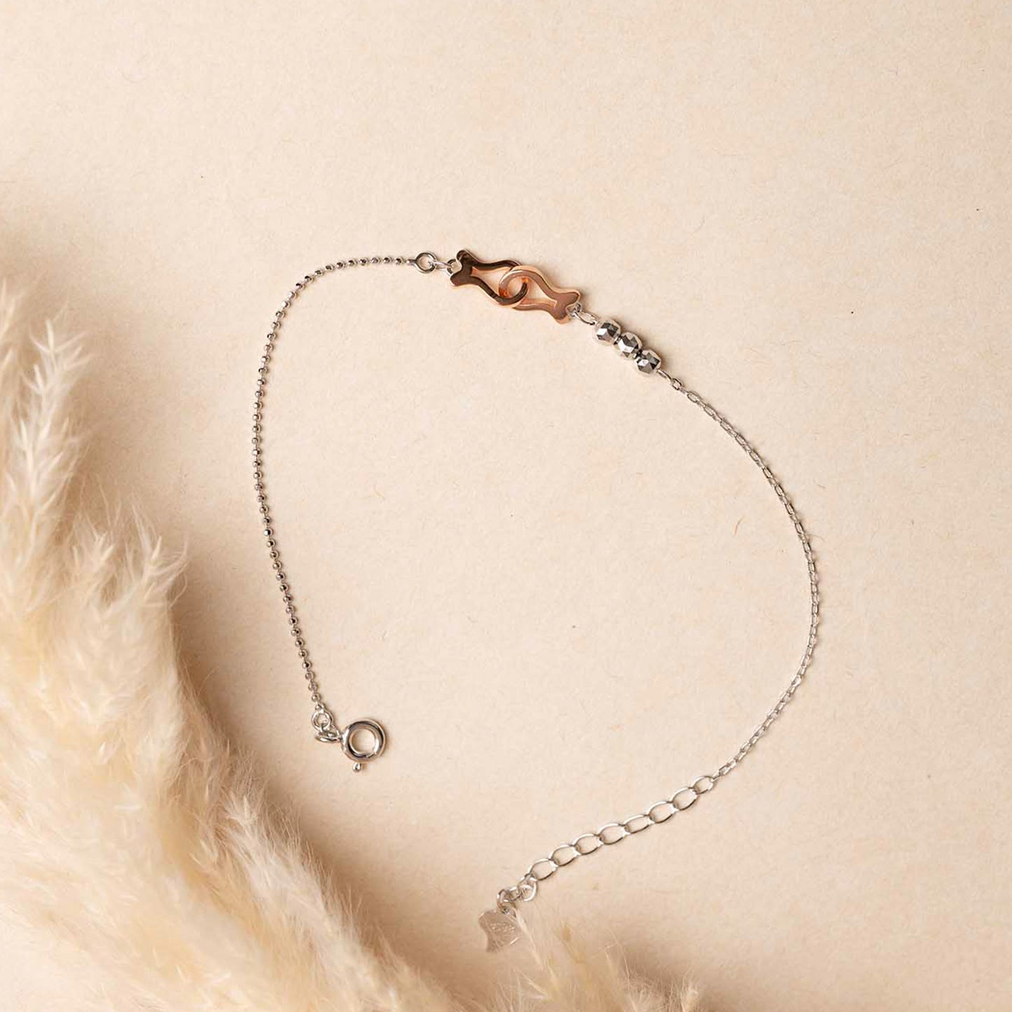 Two Tone Silver Bracelet