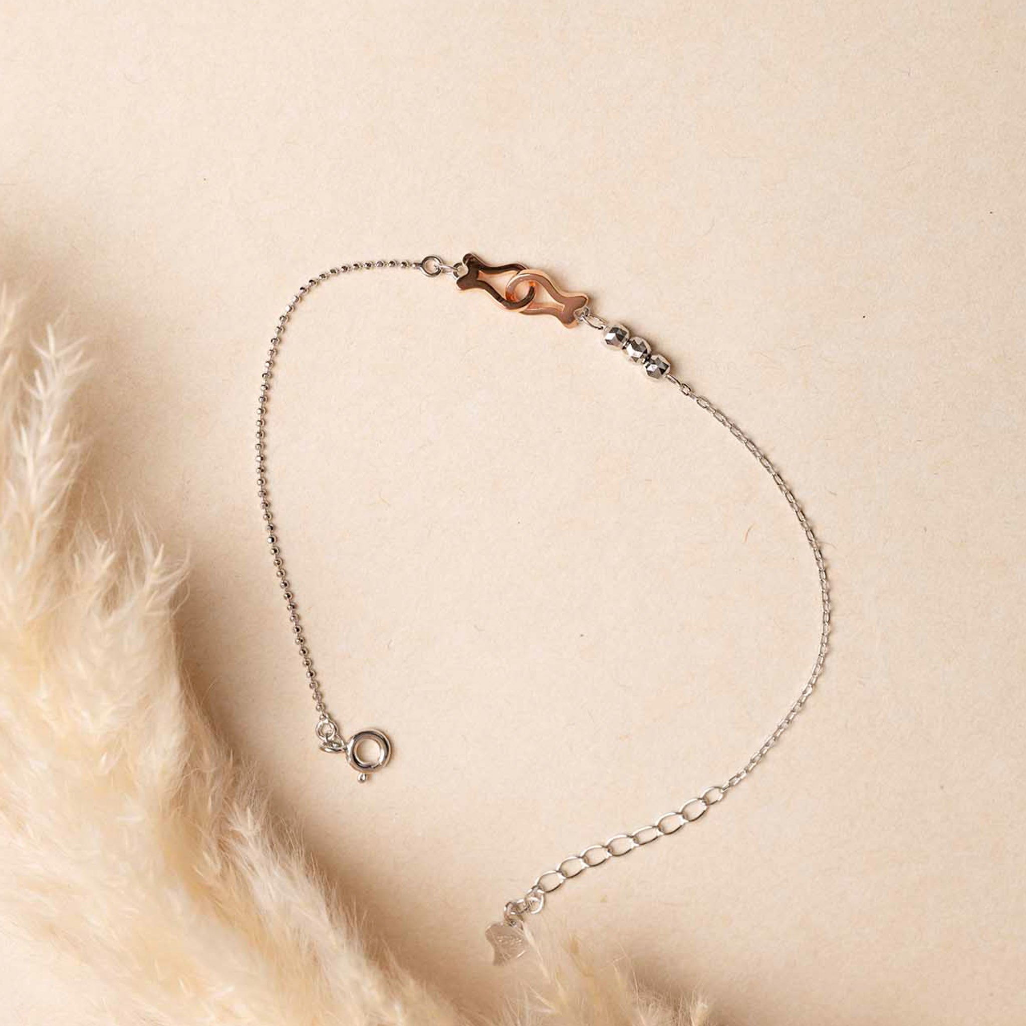 Two Tone Silver Bracelet