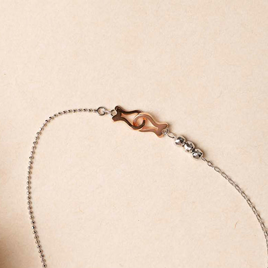 Two Tone Silver Bracelet