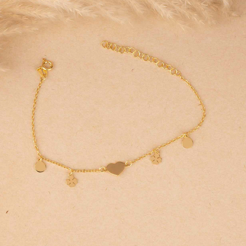 Minimal Gold Heart Bracelet