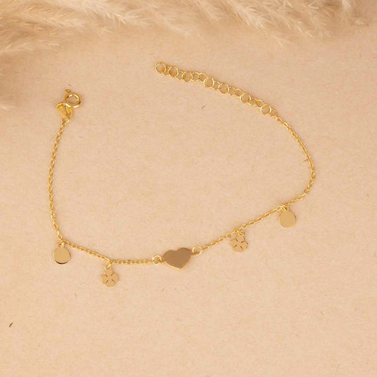 Minimal Gold Heart Bracelet