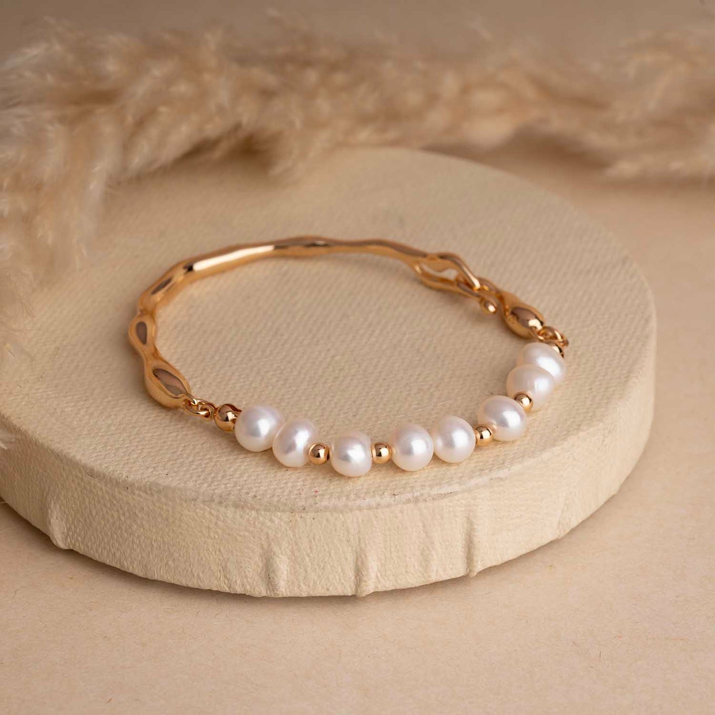 Gold Pearl Bracelet