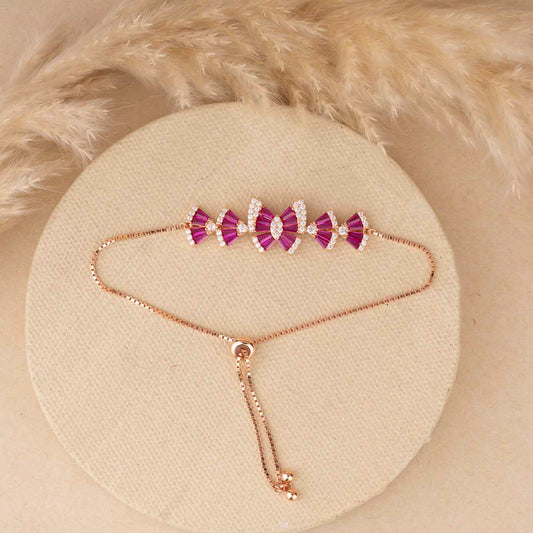 Rose Gold Butterfly  Bracelet