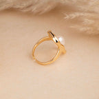 Gold Pearls Ring