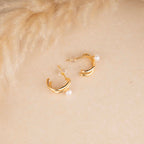 Gold Pearl Earrings