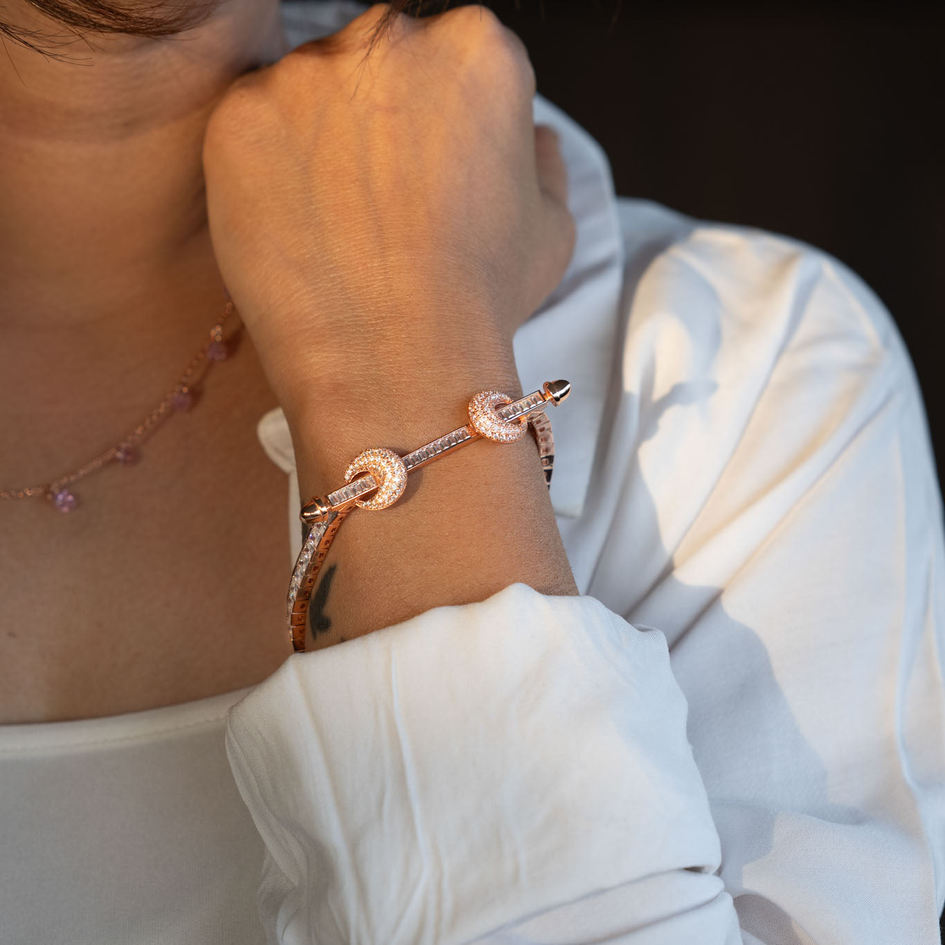 rose gold bracelet
rose gold bracelet for women
rose gold bracelet designs for women
minimalist bracelet
gift for women
lightweight jewellery for women
gift for girlfriend
Sterling silver bracelet
latest bracelet designs for women 
latest bracelet designs for girl
rose gold latest bracelet design for women
cz silver bracelet for women 
Silver Tokri bracelets
Gen Z Style Jewellery
