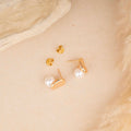 Gold Pearl Earrings