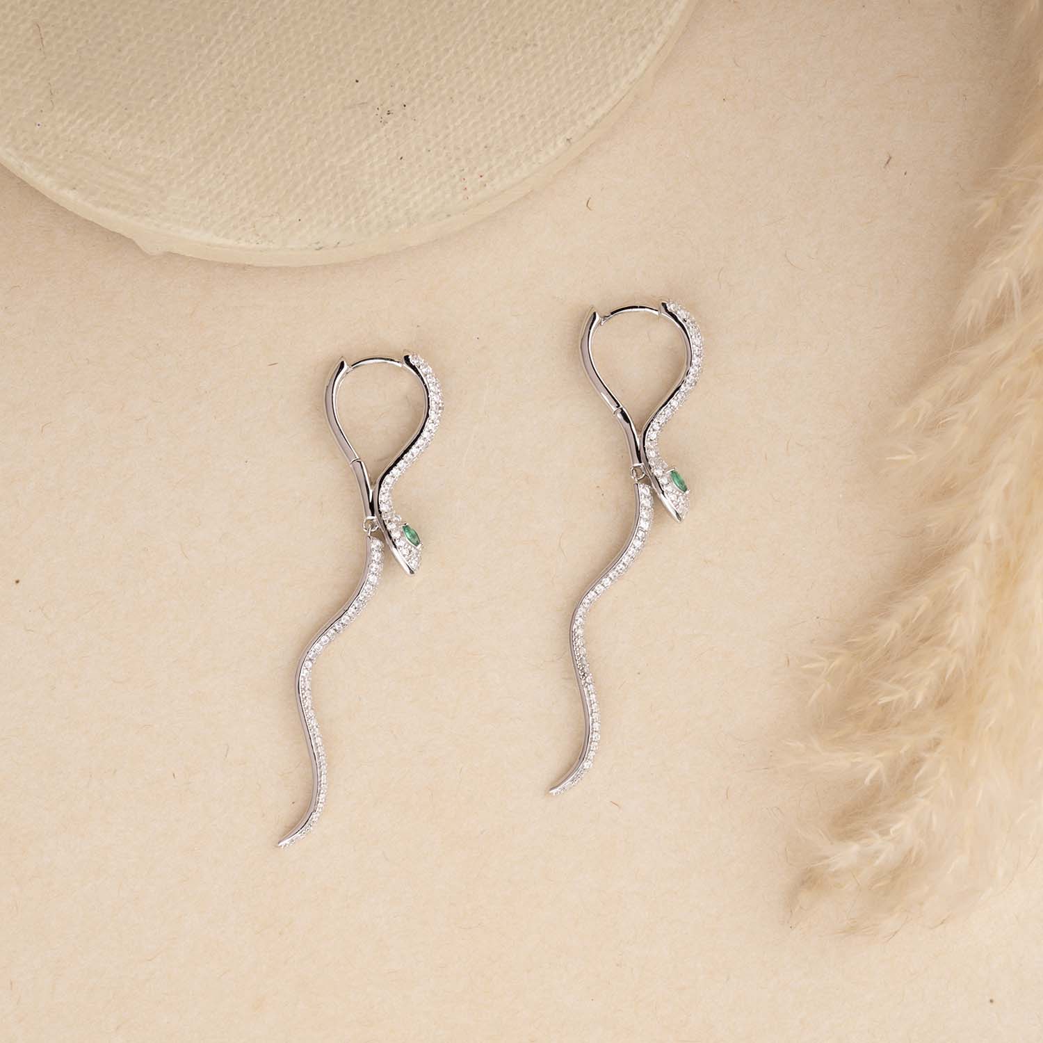 Dazzling Snake Earrings