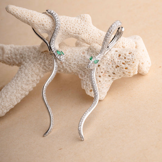 Dazzling Snake Earrings