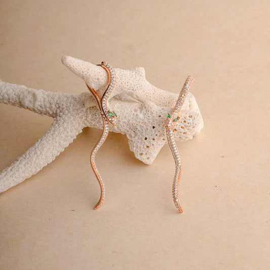 Dazzling Snake Earrings