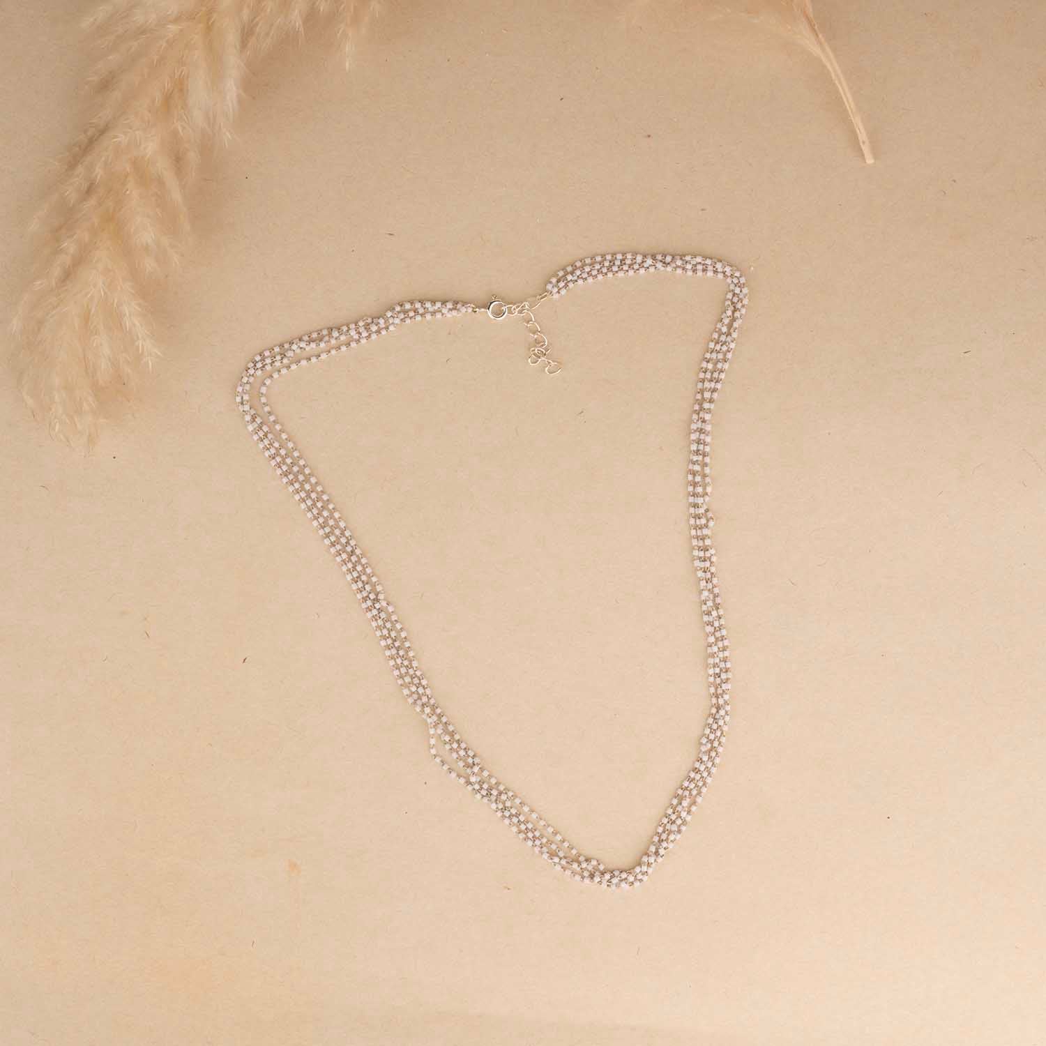 Minimal White Necklace