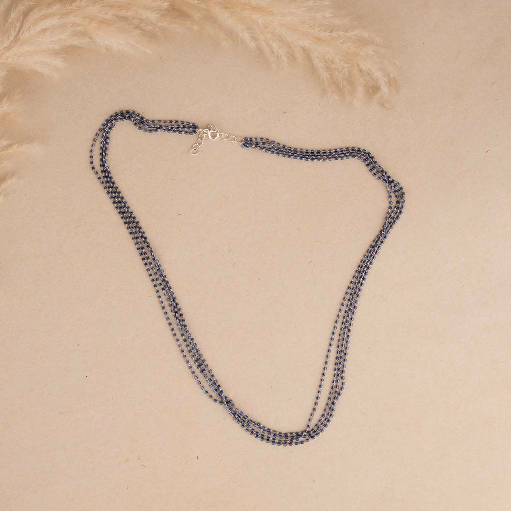 Minimal Blue Necklace