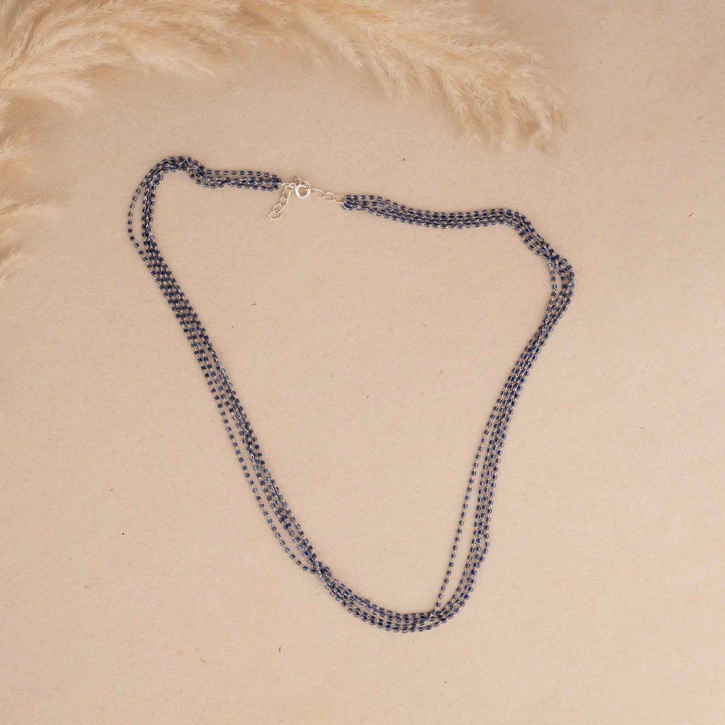 Minimal Blue Necklace