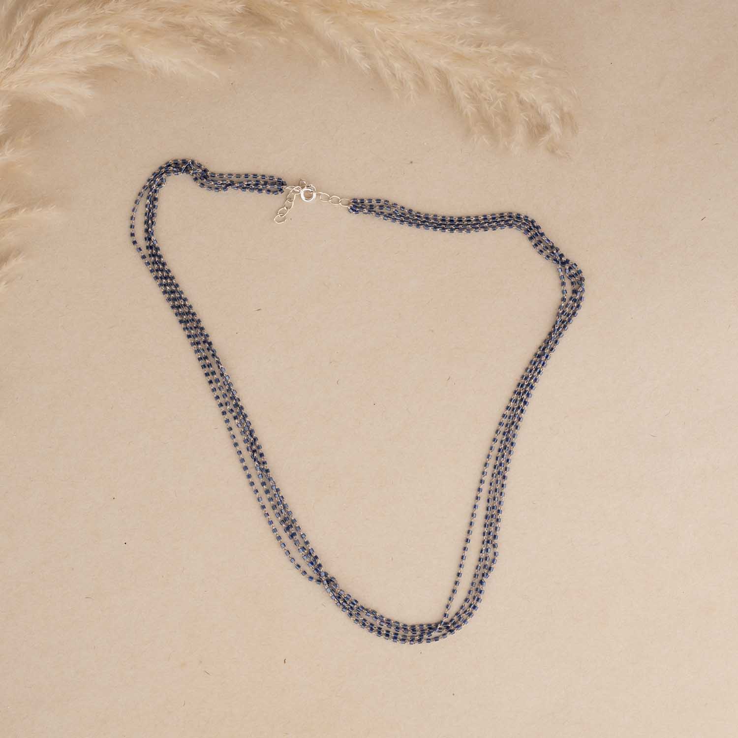 Minimal Blue Necklace