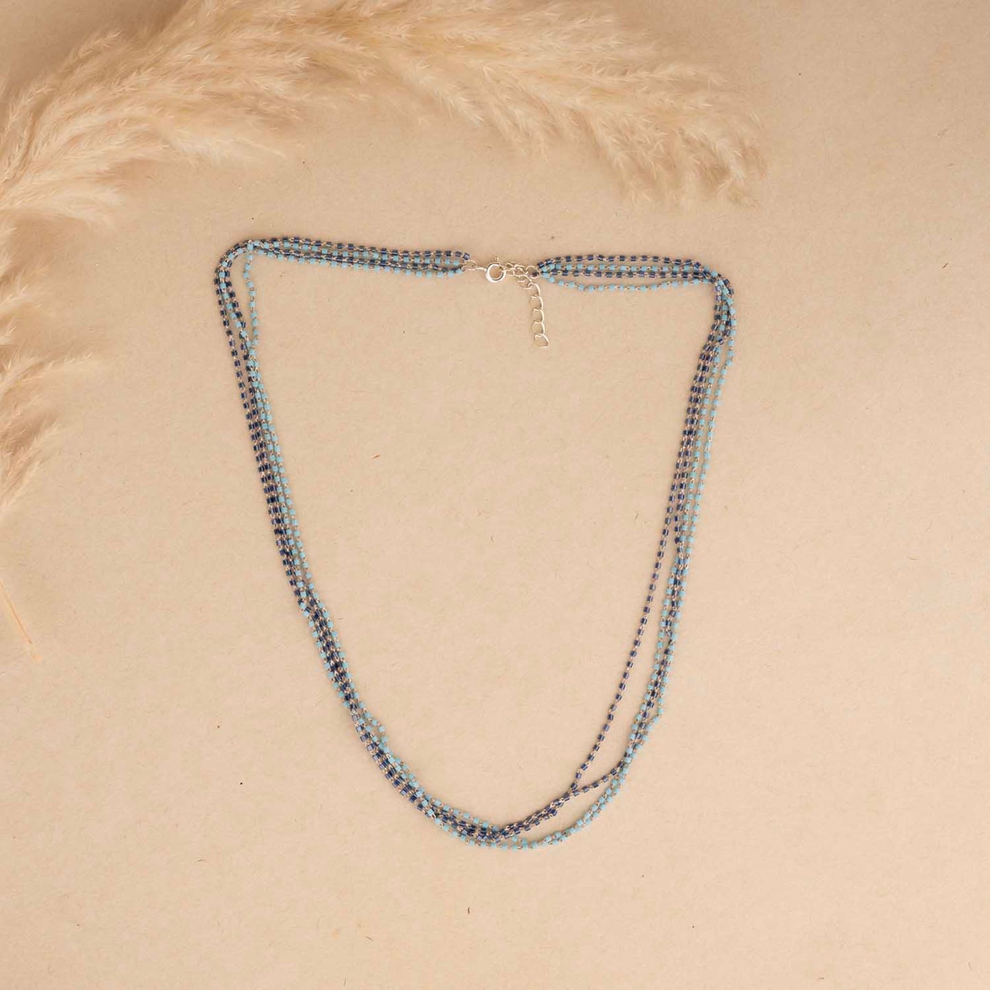 Minimal Blue Necklace
