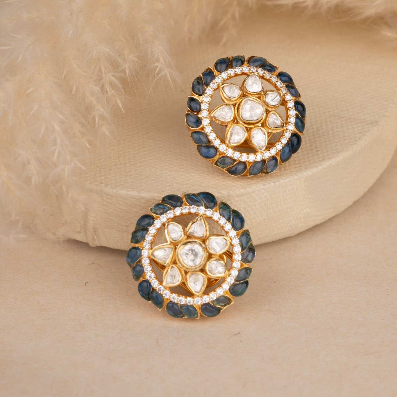 Polki Kundan Earrings