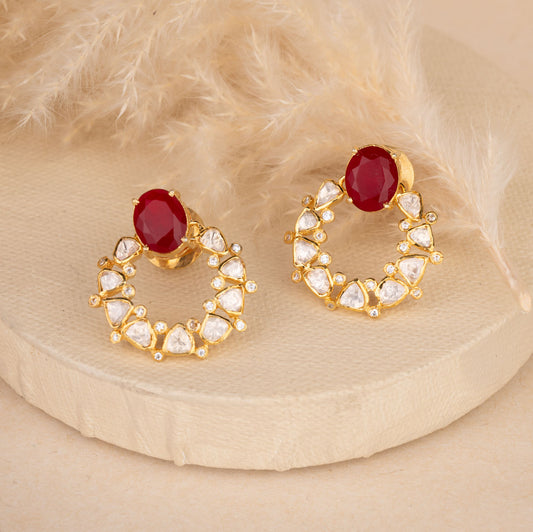 Polki Kundan Earrings