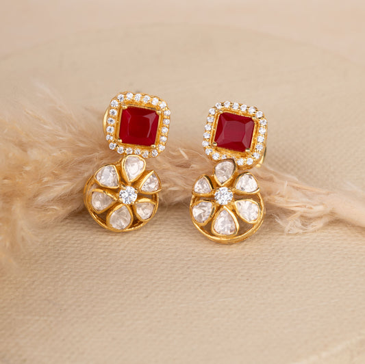 Polki Kundan Earrings