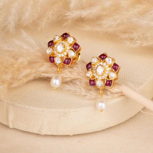 Polki Kundan Earrings