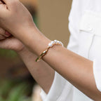 Gold Pearl Bracelet