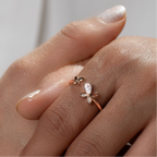Silver Butterfly Ring