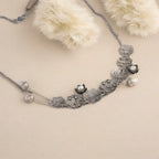 Lotus Leaf Silver Necklace