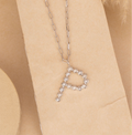 Silver Letter P Neck Chain