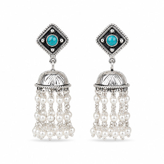Silver Jhumka