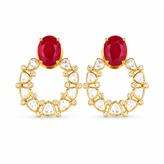 Polki Kundan Earrings