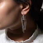 sterling silver aesthetic earrings|925 silver earrings|gift for her

