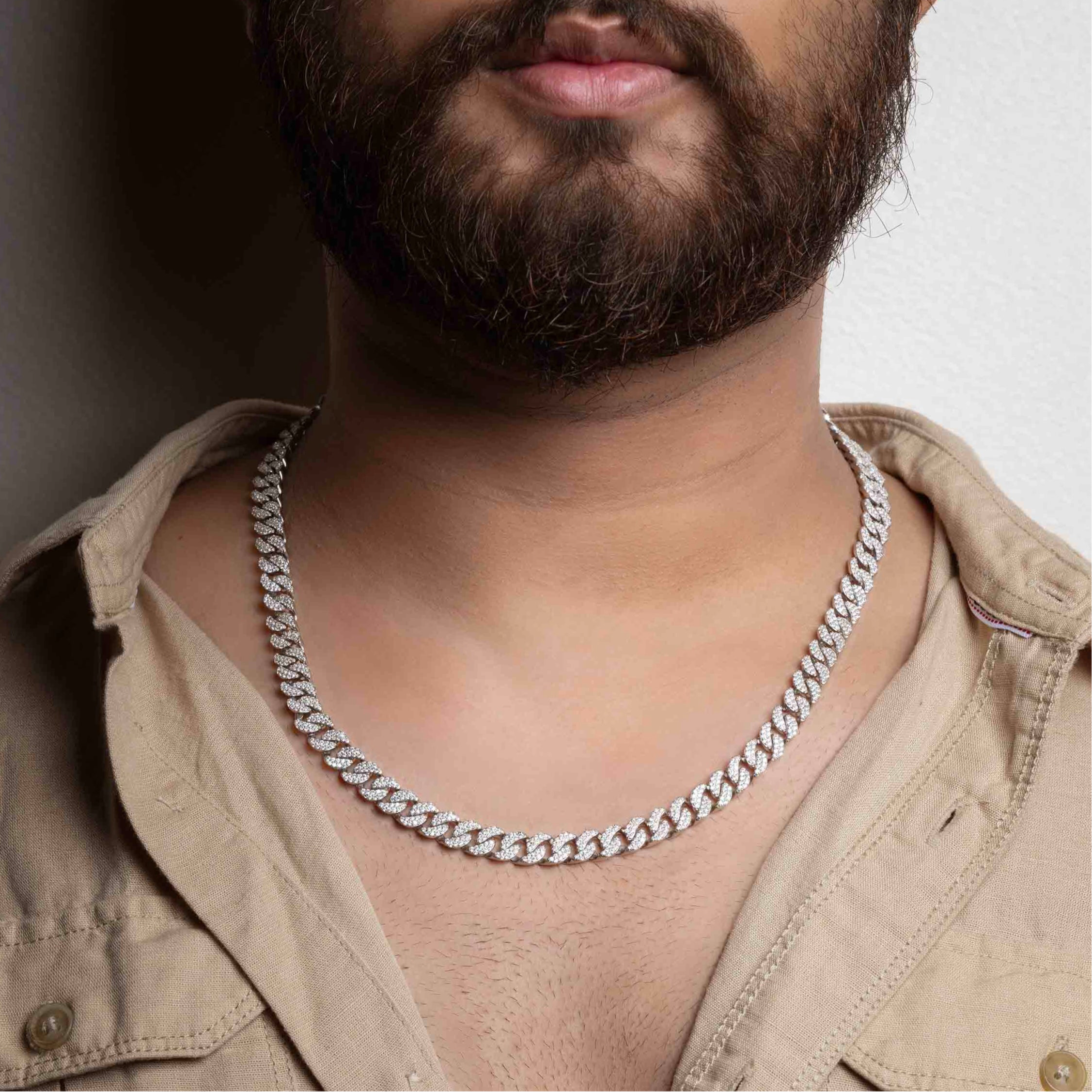 Men’s Silver CZ Chain