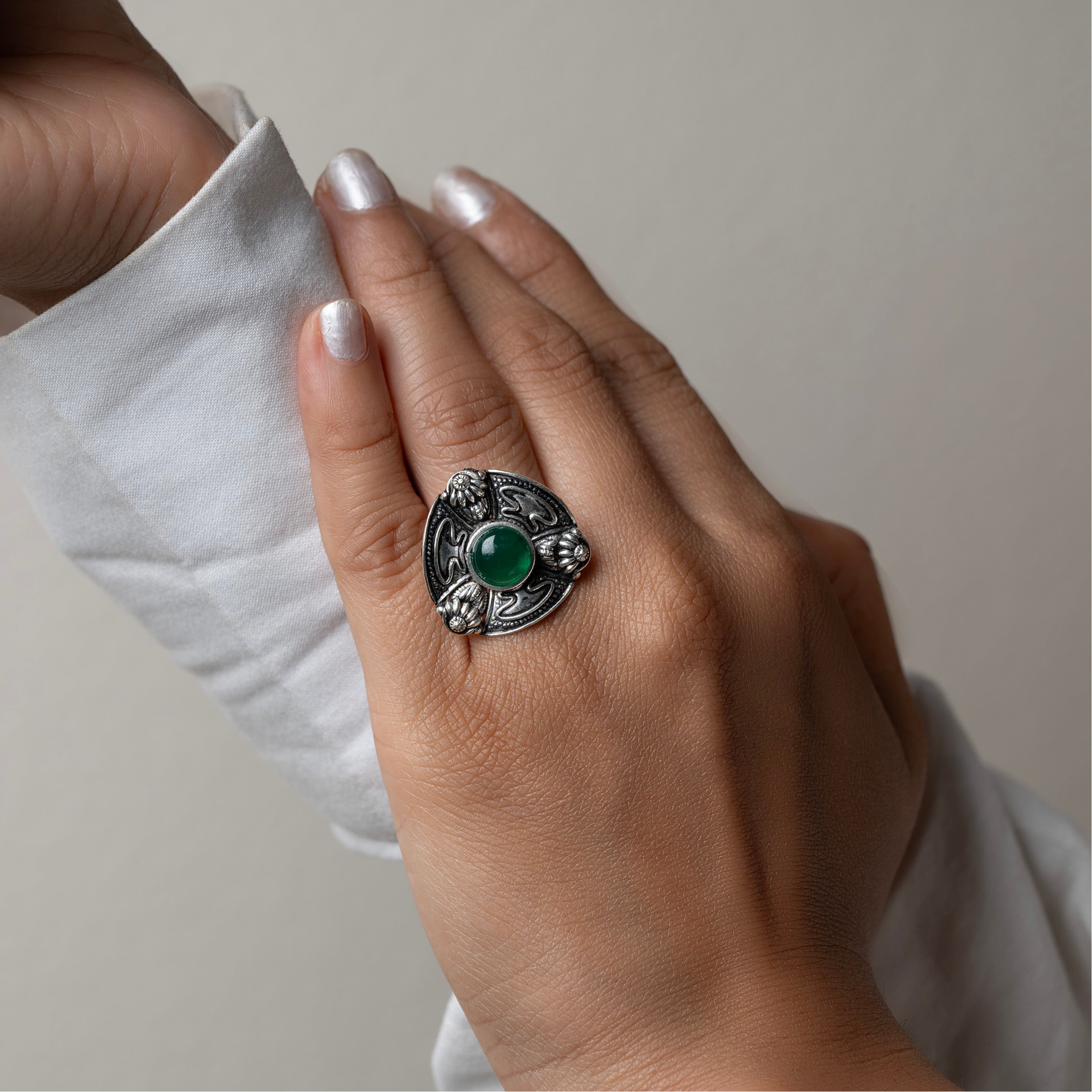 Silver Oxidized Rings