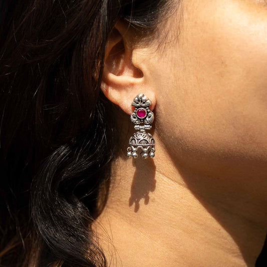 Silver Jhumka