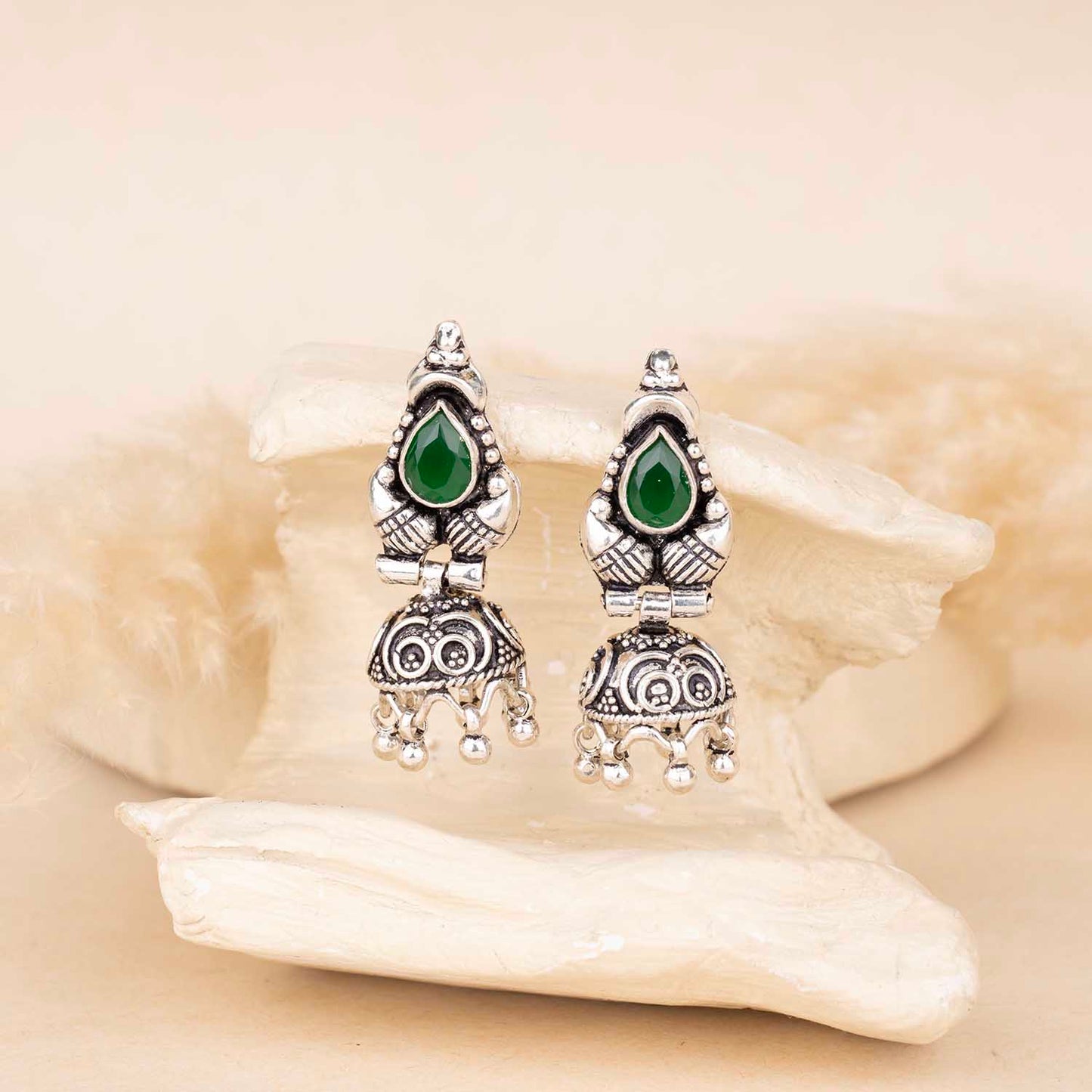 Silver Jhumka