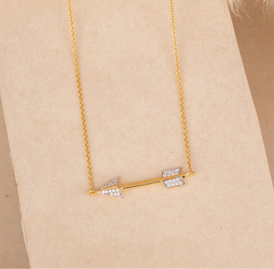 Golden Arrow  Necklace