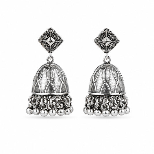 Silver Jhumka