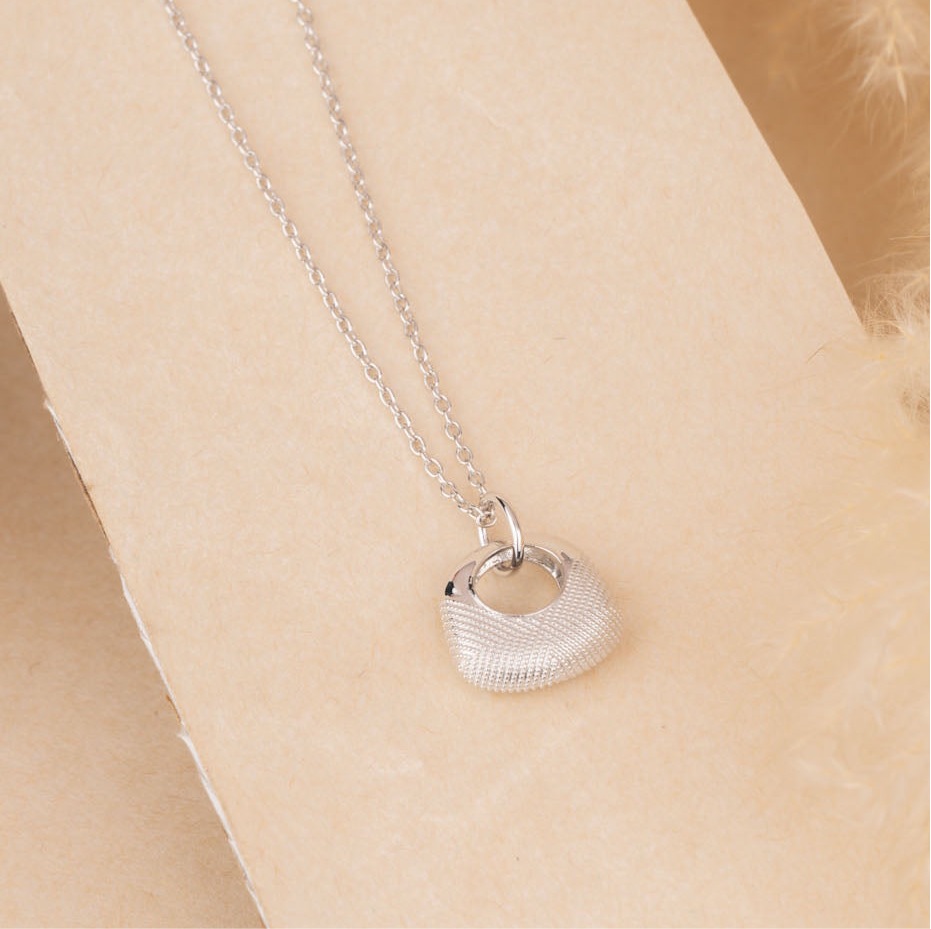 Silver Purse Necklace
