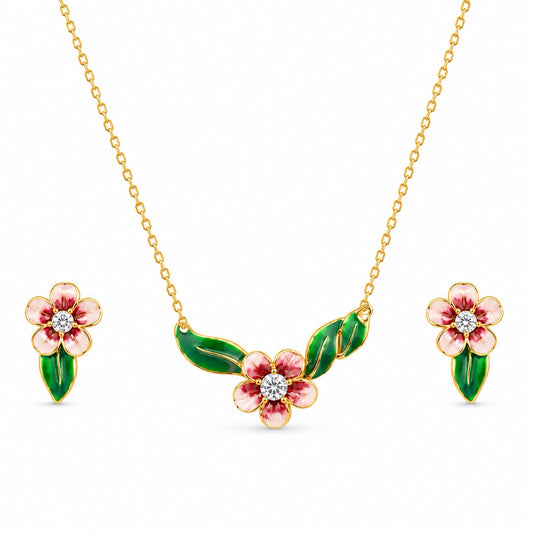 Silver Flower Necklace