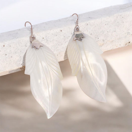 MOP Silver Earrings